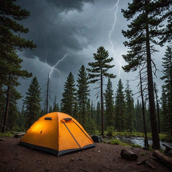 Quels sont les conseils pour camper en toute sécurité dans des zones à risque de tempête?